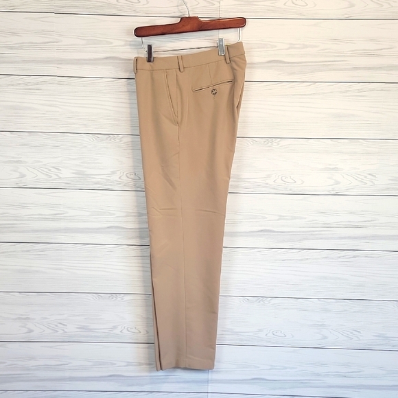 Nautica Men's Tan Dress Pants Flat Front Size 34" X 30" - Picture 1 of 15